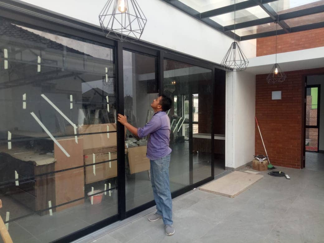 Pintu Lipat Aluminium Kaca Terbaru Tukang Aluminium